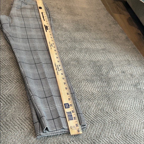 Marella Plaid Slim Ankle Pants Black White Houndstooth Stretch Trousers Sz 4 - Picture 11 of 13